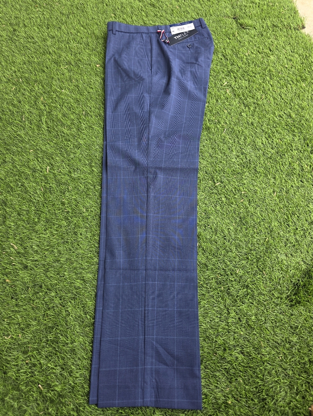 Tommy Hilfiger THFLEX Men's Dress Pants 36x34 Stretch NWT Blue $95 MRSP Career